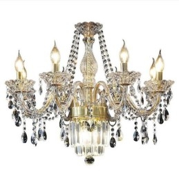 Grande lampadario di cristallo classico europeo