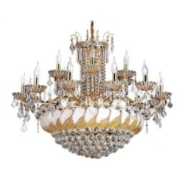 Lampadario in cristallo di lusso oro stile europeo