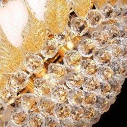 Lampadario in cristallo di lusso oro stile europeo