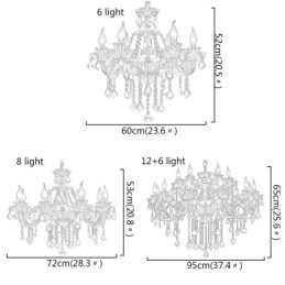 Lampadario europeo in cristallo viola