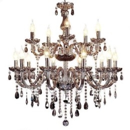 Grande lampadario a sospensione in cristallo stile europeo elegante
