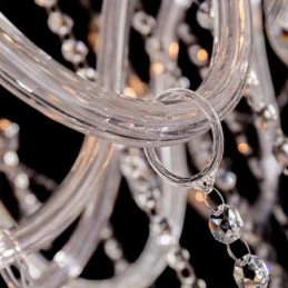 Lampadario di cristallo europeo trasparente