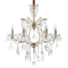 Lampadario a sospensione in cristallo stile europeo 6/8 luci E12/E14 60x65 cm