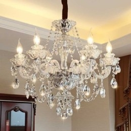 Lampadario di cristallo europeo di lusso