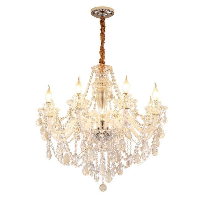 Lampadario di cristallo europeo di lusso