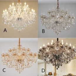 Lampadario di cristallo europeo di lusso