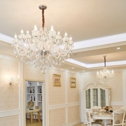 Lampadario di cristallo europeo di lusso