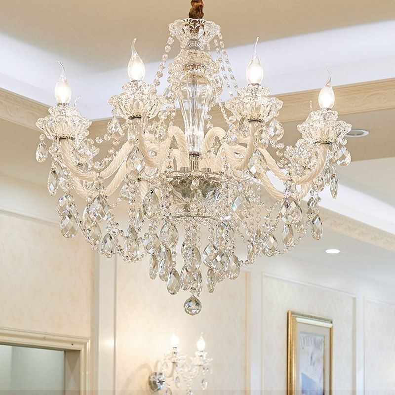 Lampadario di cristallo europeo di lusso