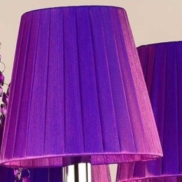 Lampadario a sospensione in cristallo stile europeo viola