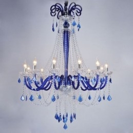 Lampadario a sospensione in cristallo europeo elegante