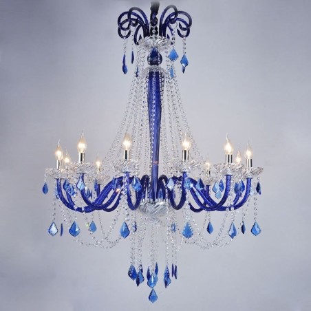 Lampadario a sospensione in cristallo europeo elegante