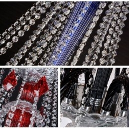 Lampadario a sospensione in cristallo europeo elegante