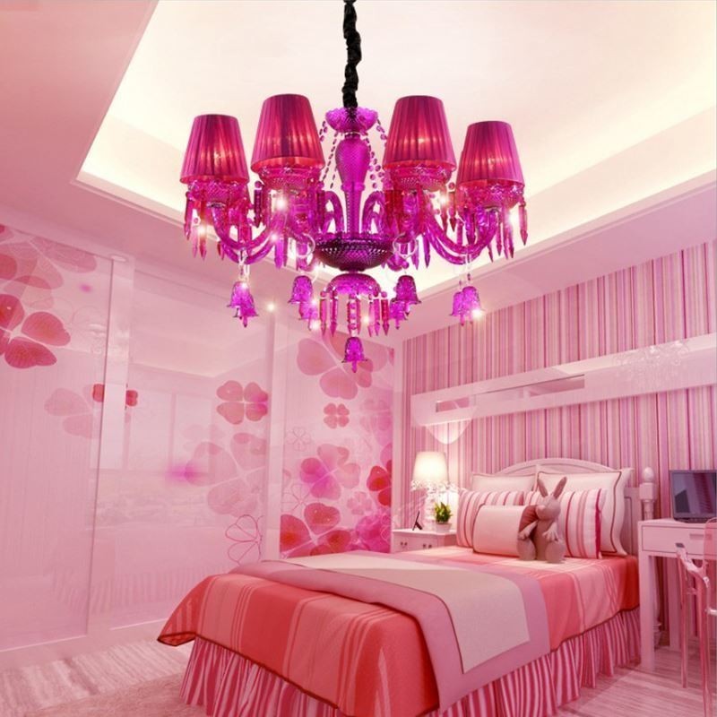 Lampadario europeo in cristallo con campanelli ad anello in vetro