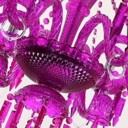 Lampadario europeo in cristallo con campanelli ad anello in vetro