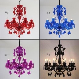 Lampadario di cristallo europeo a campanelle ad anello, 6/8/10 luci E26/E27