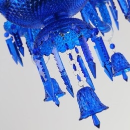 Lampadario di cristallo europeo a campanelle ad anello, 6/8/10 luci E26/E27