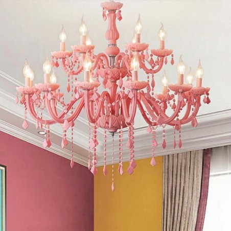Lampadario in cristallo stile europeo grande