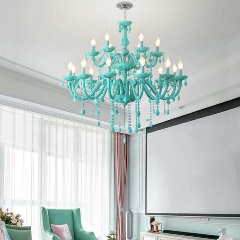 Lampadario in cristallo stile europeo grande