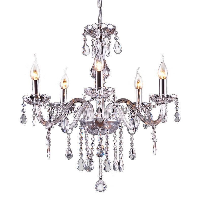 Lampadario a sospensione in cristallo stile europeo 3/5 luci E12/E14