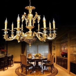 Lampadario di cristallo moderno per soffitto, stile europeo, 8/12/18 luci