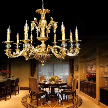 Lampadario di cristallo moderno per soffitto, stile europeo, 8/12/18 luci