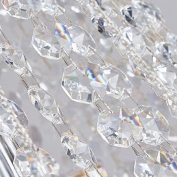 Lampadario in cristallo moderno a 19 luci per scale
