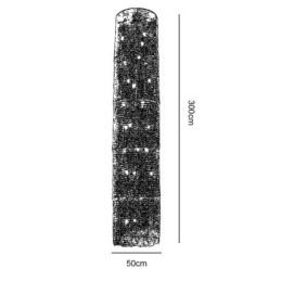 Lampadario a sospensione in cristallo moderno, 36 luci, 50 x H300 cm