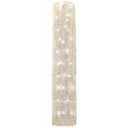 Lampadario a sospensione in cristallo moderno, 36 luci, 50 x H300 cm
