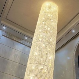 Lampadario a sospensione in cristallo moderno, 36 luci, 50 x H300 cm