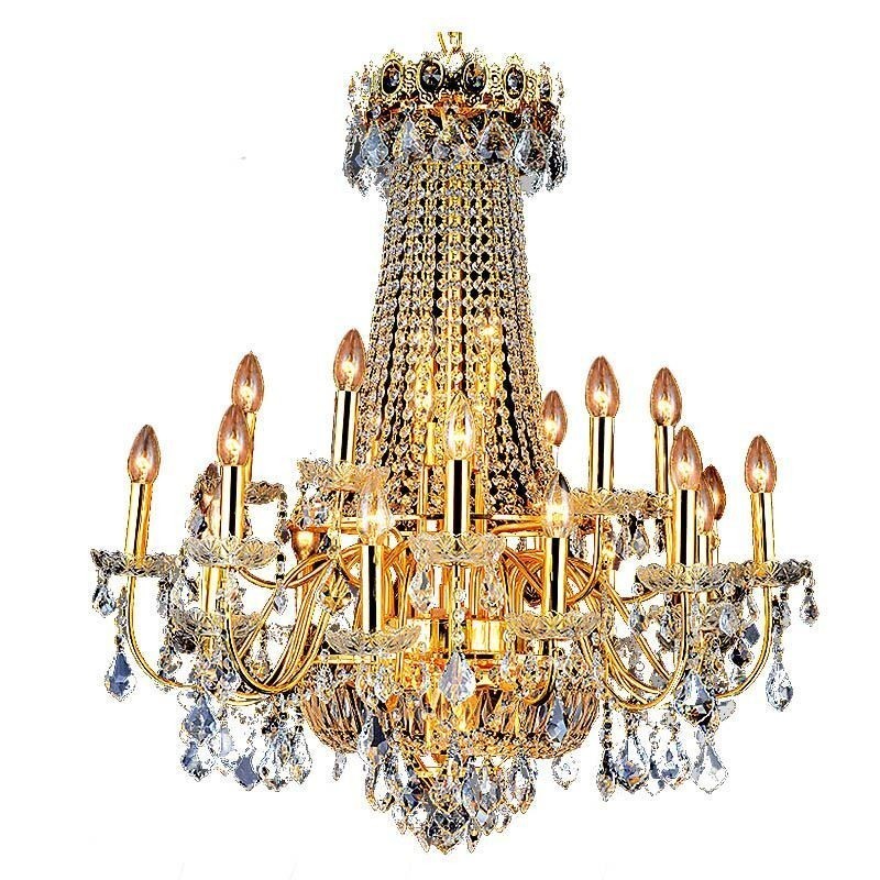 Lampadario di cristallo europeo per scale duplex