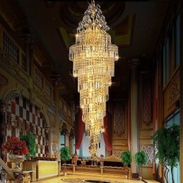 Lampadario a sospensione in cristallo stile impero europeo
