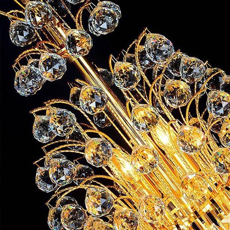 Lampadario a sospensione in cristallo stile impero europeo