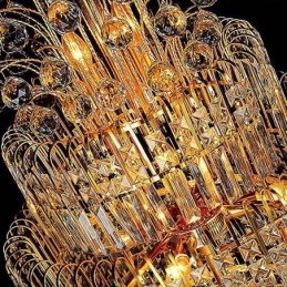 Lampadario a sospensione in cristallo stile impero europeo