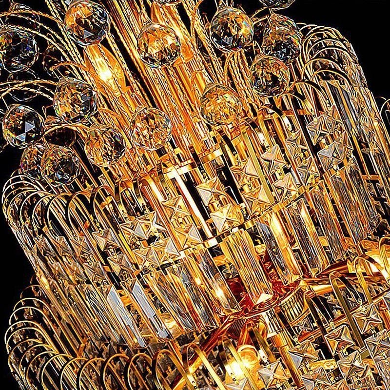Lampadario a sospensione in cristallo stile impero europeo