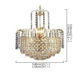 Lampadario a sospensione in cristallo moderno ed elegante