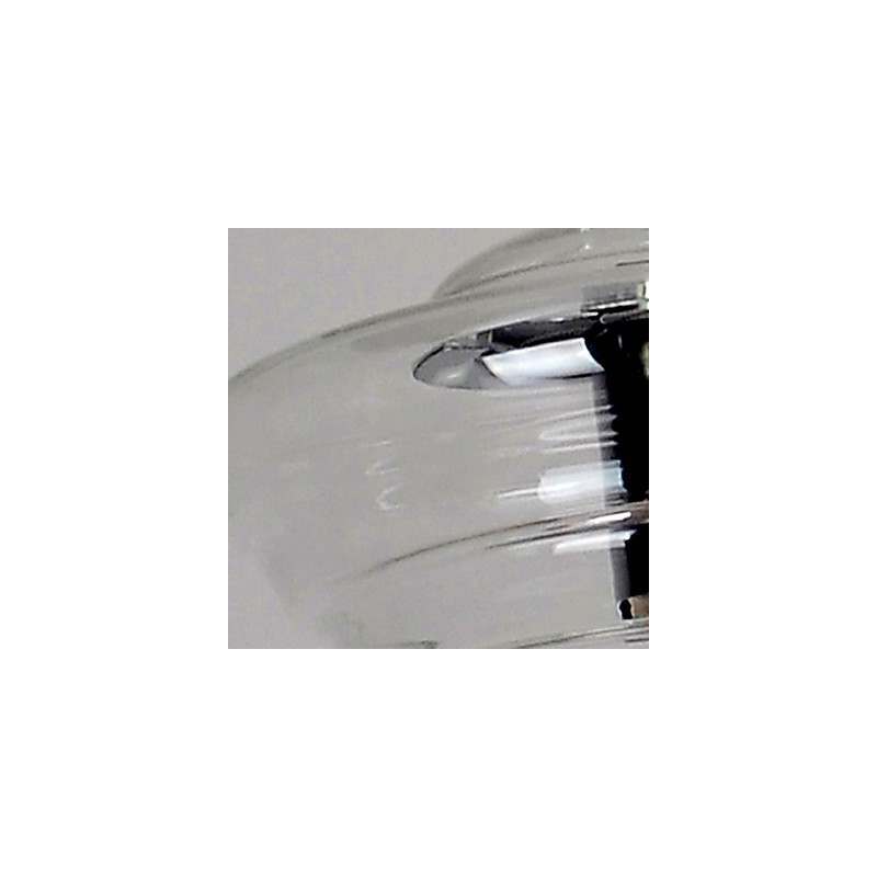 Lampadario a sospensione moderno contemporaneo 1 luce in vetro e metallo