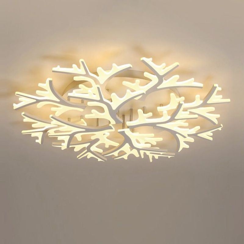 Plafoniera LED moderna a filo con corna di cervo