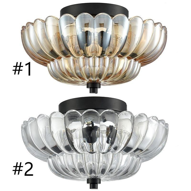 Plafoniera moderna semplice a filo con 3 luci E26/E27 29,5x17,8 cm
