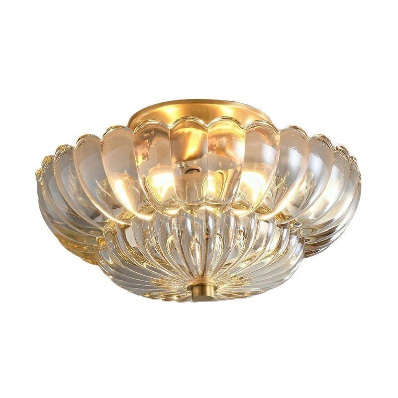 Plafoniera a filo Lotus moderna 3 luci E26/E27 30×15 cm