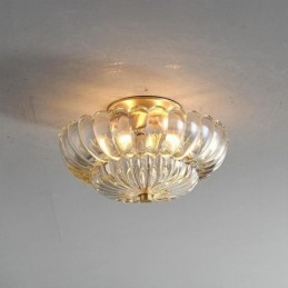 Plafoniera a filo Lotus moderna 3 luci E26/E27 30×15 cm