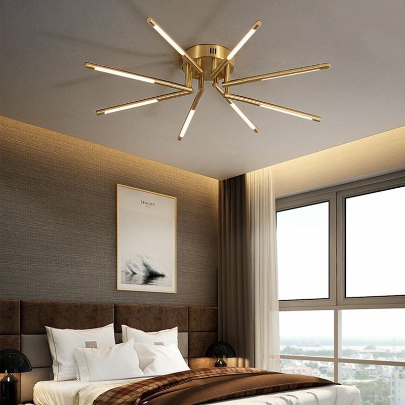 Plafoniera LED a soffitto a filo design moderno semplice 8/10/12 luci