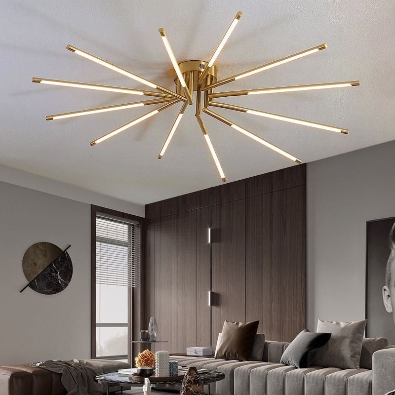 Plafoniera LED a soffitto a filo design moderno semplice 8/10/12 luci