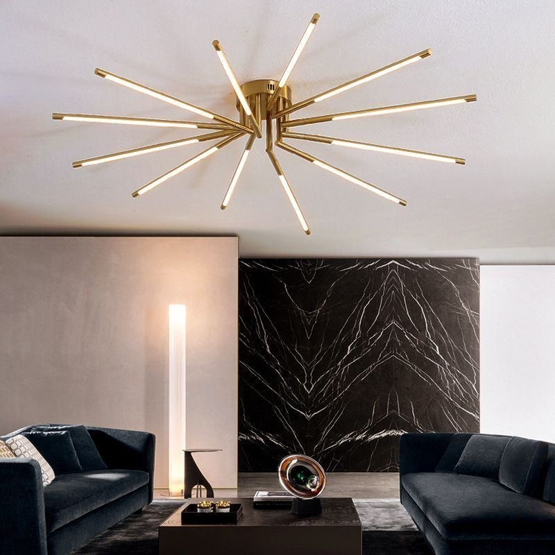 Plafoniera LED a soffitto a filo design moderno semplice 8/10/12 luci