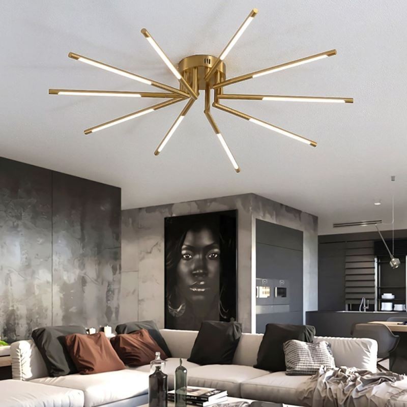 Plafoniera LED a soffitto a filo design moderno semplice 8/10/12 luci