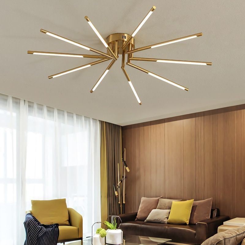 Plafoniera LED a soffitto a filo design moderno semplice 8/10/12 luci
