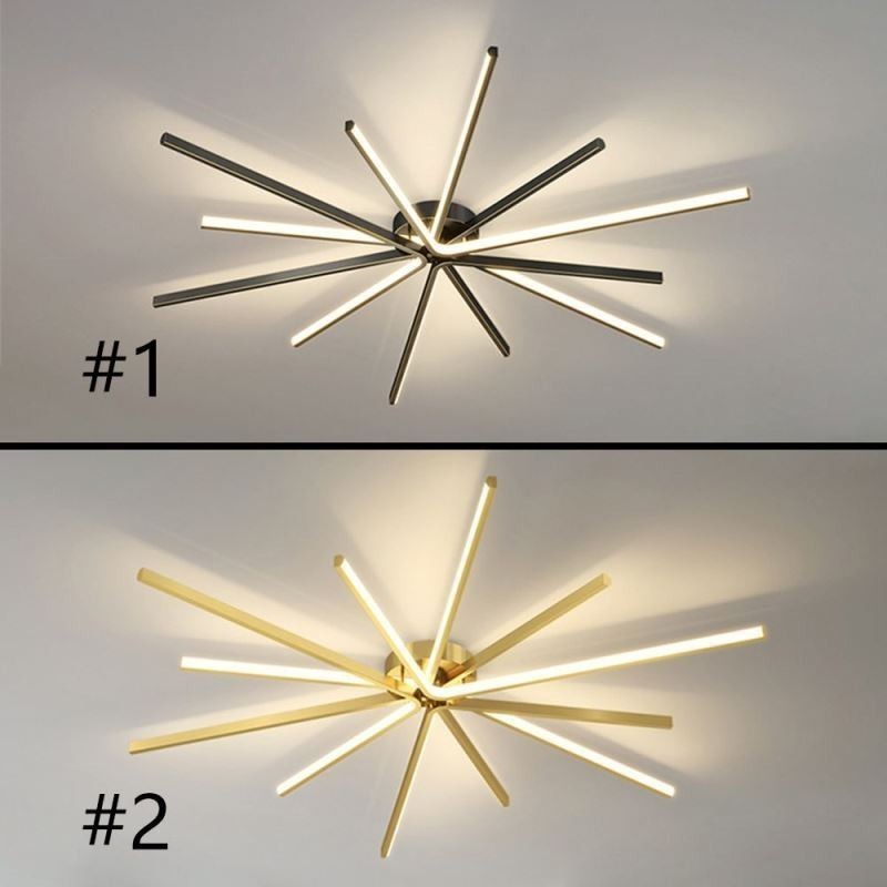 Plafoniera LED da soffitto a filo minimalista a fuochi d'artificio