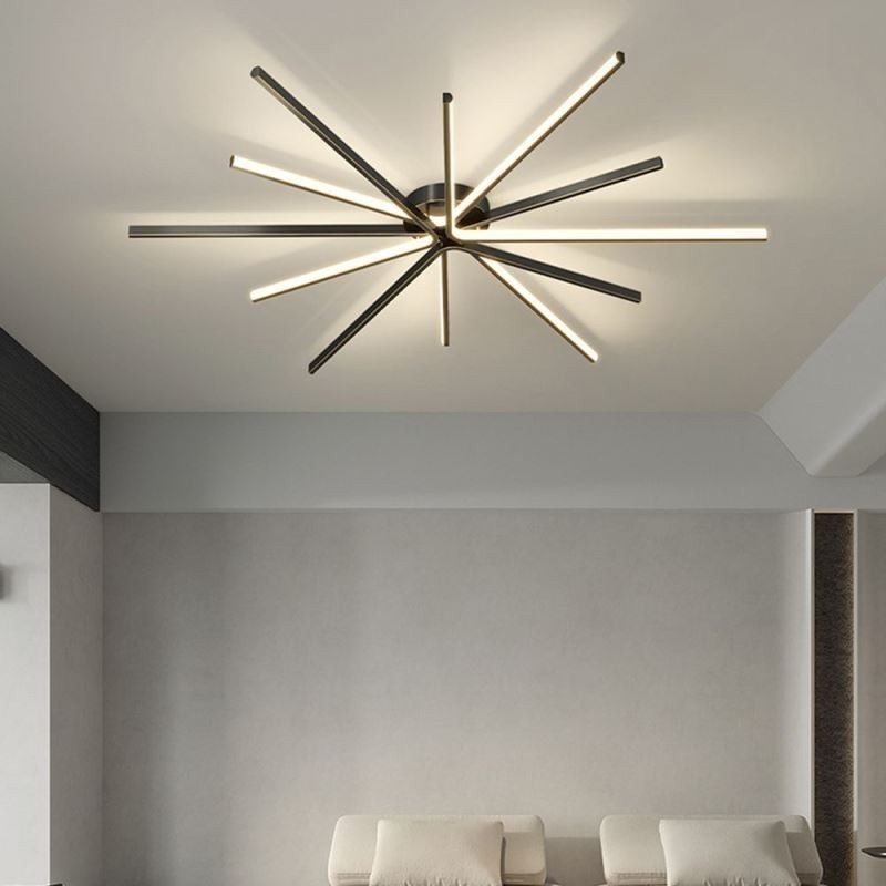 Plafoniera LED da soffitto a filo minimalista a fuochi d'artificio