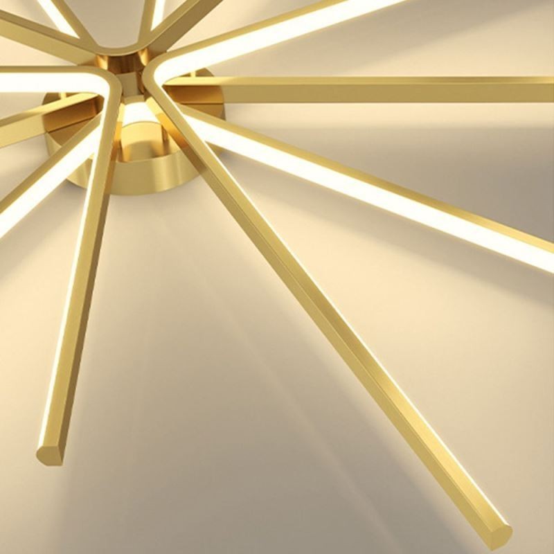 Plafoniera LED da soffitto a filo minimalista a fuochi d'artificio