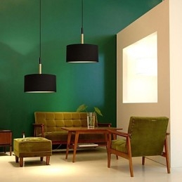Lampadario a sospensione mini moderno contemporaneo in metallo nero