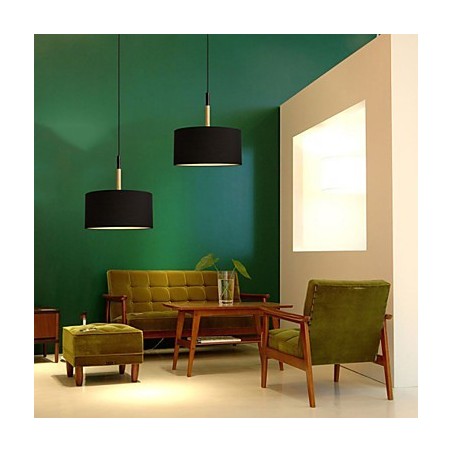Lampadario a sospensione mini moderno contemporaneo in metallo nero